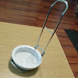 White Metal Napkin Holder